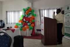 CSO chair, Zedekiah Adika gives his remarks during the book launch.